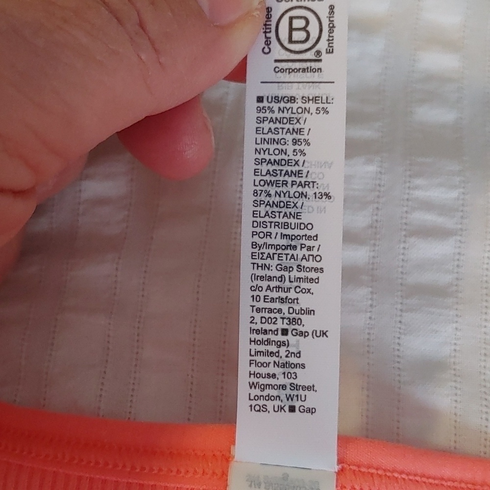 NWT Athleta Aurora Crop Rib Coral Tank - Picture 8 of 13